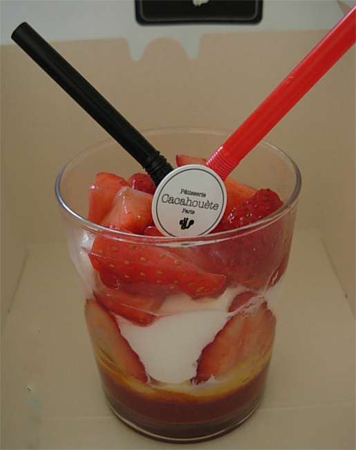 Photo of a strawberry Parfait